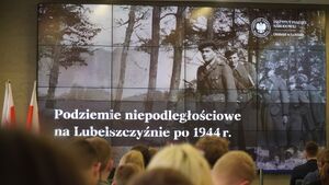 Projekt edukacyjny w związku z Narodowym Dniem Pamięci o Żołnierzach Wyklętych - Lublin, 1 marca 2024. Fot. A. Sadownik/IPN Lublin