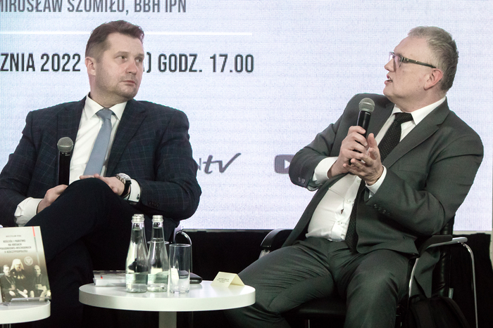 Dyskusja o książce „Kościół i państwo na Kresach Południowo-Wschodnich II Rzeczypospolitej” – 26 stycznia 2022. Fot. Sławek Kasper (IPN)