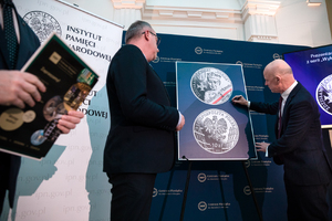 Prezentacja monety NBP upamiętniającej Zdzisława Brońskiego ps. Uskok – Warszawa, 28 lutego 2022. Fot. Sławek Kasper (IPN)