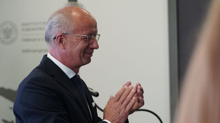 Uroczyste wręczenie Krzyża Wolności i Solidarności Panu Stefanowi Pazurowi / fot. D. Borek (IPN Oddział w Lublinie)