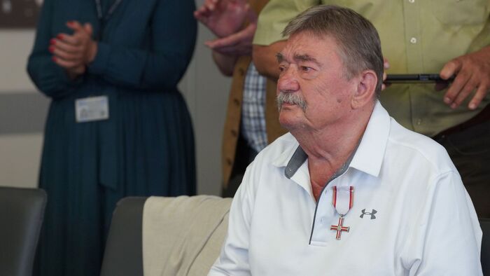 Uroczyste wręczenie Krzyża Wolności i Solidarności Panu Stefanowi Pazurowi / fot. D. Borek (IPN Oddział w Lublinie)