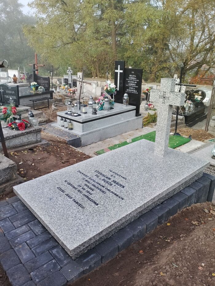 Nowy nagrobek na mogile wojennej żołnierza Batalionów Chłopskich śp. Stanisława Skrzeka ps. „Burza”, fot. IPN Lublin