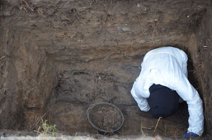 Radom: Prace na terenie Cmentarza Rzymskokatolickiego przy ul. Limanowskiego – 12 listopada 2024. Fot. BPII IPN