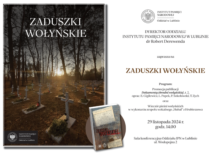 Zaproszenie na "Zaduszki wołyńskie"