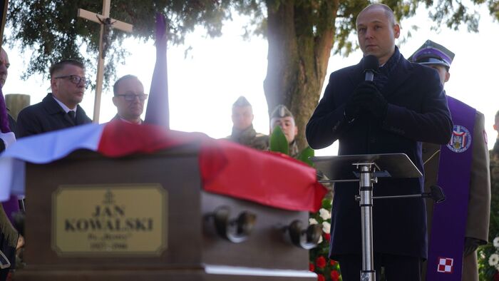 Uroczystości pogrzebowe Jana Kowalskiego ps. „Bystry” - Lubartów, 4 marca 2025 r. fot. D.Borek (IPN Lublin)