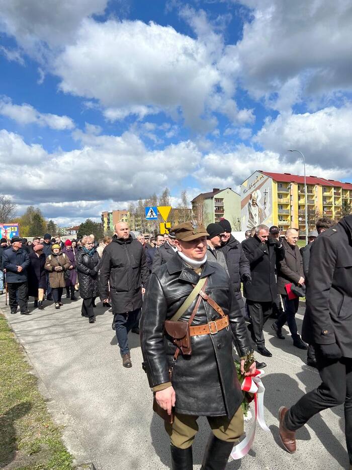 Uroczystości pogrzebowe śp. sierż. Jana Grudzińskiego, żołnierza Armii Krajowej i Zrzeszenia WiN - Międzyrzec Podlaski, 8 kwietnia 2025 r.