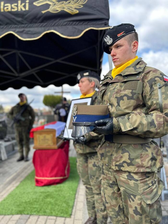 Uroczystości pogrzebowe śp. sierż. Jana Grudzińskiego, żołnierza Armii Krajowej i Zrzeszenia WiN - Międzyrzec Podlaski, 8 kwietnia 2025 r.