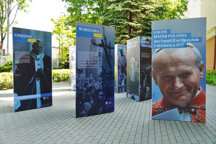 Prezentacja wystawy IPN „Gaude Mater Polonia. Jan Paweł II w Ojczyźnie. 2–10 czerwca 1979”. Lublin, 21 maja 2025 r., fot. D.Borek (IPN Lublin)