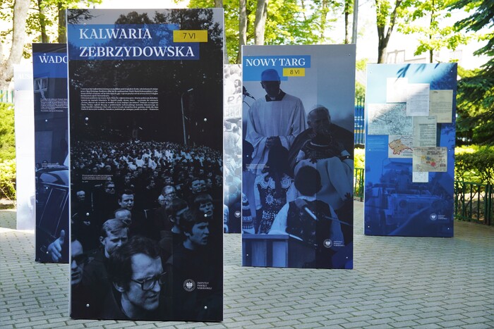 Prezentacja wystawy IPN „Gaude Mater Polonia. Jan Paweł II w Ojczyźnie. 2–10 czerwca 1979”. Lublin, 21 maja 2025 r., fot. D.Borek (IPN Lublin)