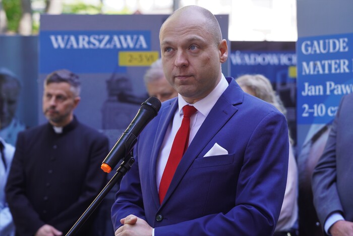 Prezentacja wystawy IPN „Gaude Mater Polonia. Jan Paweł II w Ojczyźnie. 2–10 czerwca 1979”. Lublin, 21 maja 2025 r., fot. D.Borek (IPN Lublin)