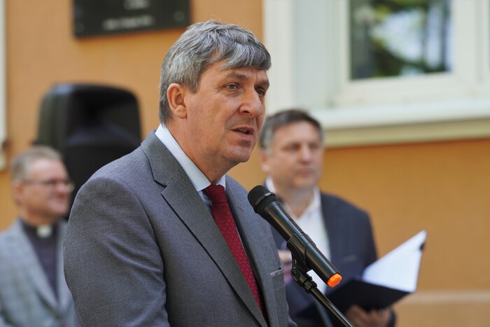 Prezentacja wystawy IPN „Gaude Mater Polonia. Jan Paweł II w Ojczyźnie. 2–10 czerwca 1979”. Lublin, 21 maja 2025 r., fot. D.Borek (IPN Lublin)