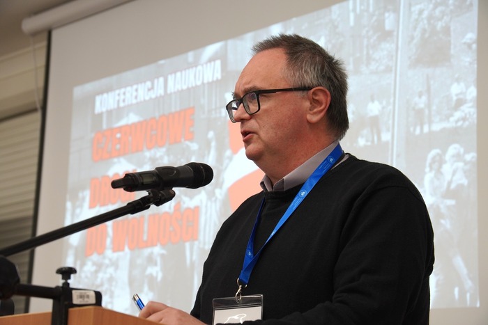 Czerwcowe drogi do wolności - Ogólnopolska konferencja naukowa, Zamość, 4 czerwca 2025 r., fot. P.Gustaw (IPN Lublin)