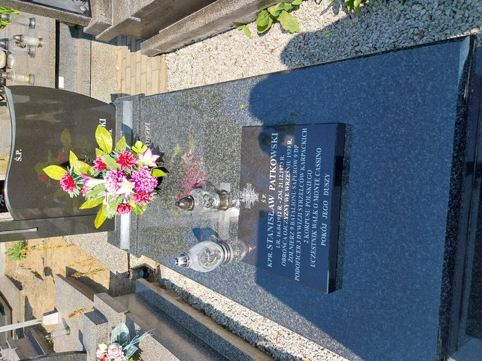 Wykonanie tablicy memoratywnej na grobie weterana 2 Korpusu Polskiego śp. kpr. Stanisława Patkowskiego - Wohyń, 20 czerwca 2025