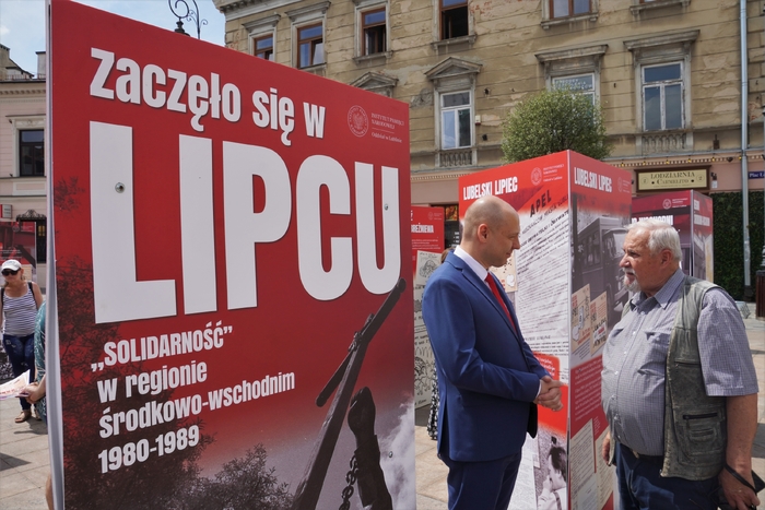 Otwarcie wystawy IPN pt. „Zaczęło się w Lipcu. »Solidarność« Regionu Środkowo-Wschodniego 1980-1989” - Lublin, 8 lipca 2025, fot. Dominik Borek (IPN Lublin)