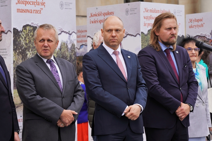 Otwarcie wystawy IPN pt. Wołyń 1943. Ofiary, relacje, miejsca pamięci - Lublin, 11 lipca 2025. Fot. Dominik Borek (IPN)