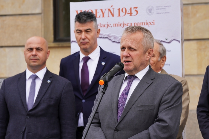 Otwarcie wystawy IPN pt. Wołyń 1943. Ofiary, relacje, miejsca pamięci - Lublin, 11 lipca 2025. Fot. Dominik Borek (IPN)