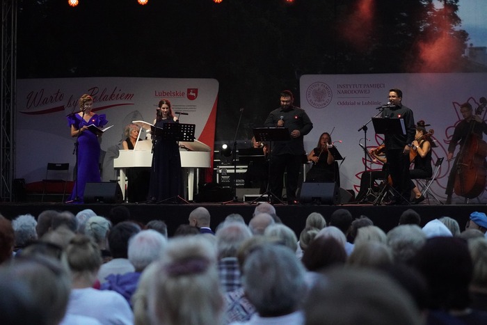 Koncert „Zaśpiewajmy w hołdzie Powstańcom Warszawskim”  - Lublin, 1 sierpnia 2025 r. Fot. Dominik Borek (IPN Lublin)