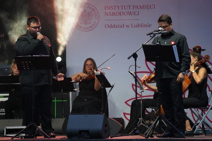 Koncert „Zaśpiewajmy w hołdzie Powstańcom Warszawskim”  - Lublin, 1 sierpnia 2025 r. Fot. Dominik Borek (IPN Lublin)