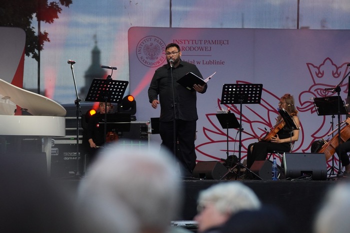 Koncert „Zaśpiewajmy w hołdzie Powstańcom Warszawskim”  - Lublin, 1 sierpnia 2025 r. Fot. Dominik Borek (IPN Lublin)
