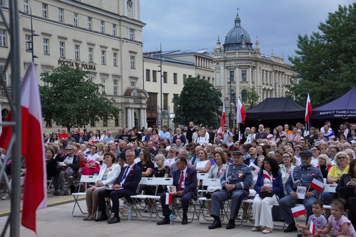 Koncert „Zaśpiewajmy w hołdzie Powstańcom Warszawskim”  - Lublin, 1 sierpnia 2025 r. Fot. Dominik Borek (IPN Lublin)