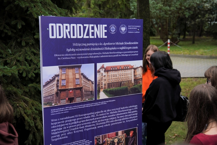 Prezentacja ścieżki edukacyjnej IPN pt. „Biskupiak. 100 lat tradycji” - Lublin, 15 września 2025. Fot. Dominik Borek (IPN Lublin)