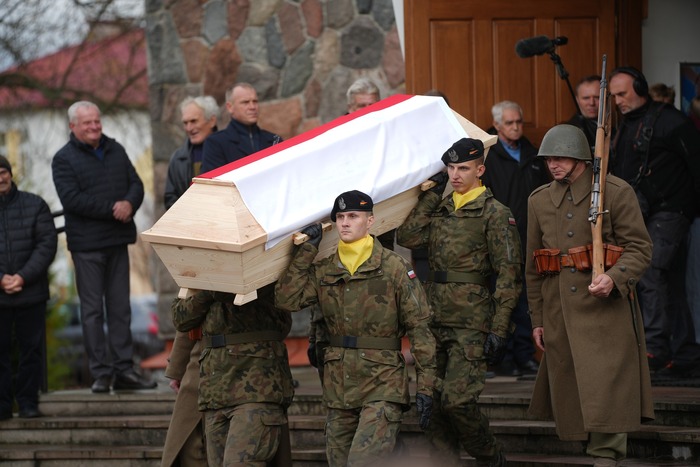 Uroczystości pogrzebowe żołnierzy Wojska Polskiego poległych we wrześniu 1939 roku - Głowaczów, 26 października 2025, Fot. Dominik Borek (IPN Lublin)