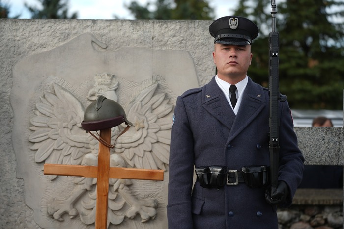 Uroczystości pogrzebowe żołnierzy Wojska Polskiego poległych we wrześniu 1939 roku - Głowaczów, 26 października 2025, Fot. Dominik Borek (IPN Lublin)
