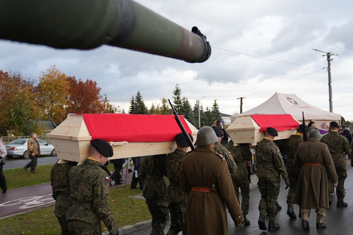 Uroczystości pogrzebowe żołnierzy Wojska Polskiego poległych we wrześniu 1939 roku - Głowaczów, 26 października 2025, Fot. Dominik Borek (IPN Lublin)