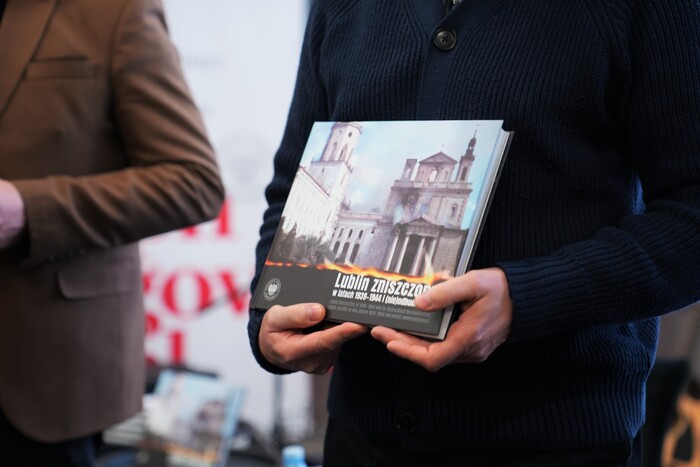 Promocja publikacji IPN „Lublin zniszczony w latach 1939–1944 i (nie)odbudowany” - Lublin, 1 grudnia 2025, fot. Dominik Borek (IPN Lublin)