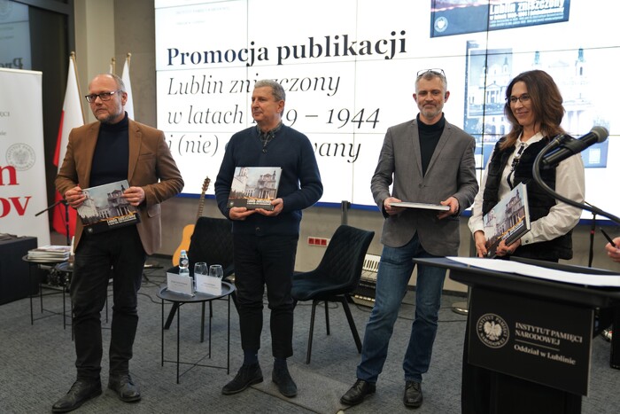 Promocja publikacji IPN „Lublin zniszczony w latach 1939–1944 i (nie)odbudowany” - Lublin, 1 grudnia 2025, fot. Dominik Borek (IPN Lublin)