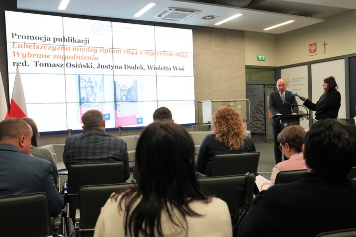 Promocja dwutomowego wydawnictwa IPN „Lubelszczyzna między lipcem 1944 a styczniem 1945. Wybrane zagadnienia” – Lublin, 3 lutego 2026, fot. Dominik Borek (IPN Lublin)