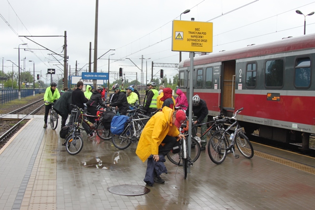 Wyjazd na trasę. Stacja kolejowa Chełm Główny.