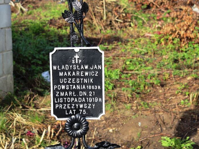 Tablica grobu weterana Powstania Styczniowego. Fot. Sylwia Kostyra OBUWiMa IPN w Lublinie