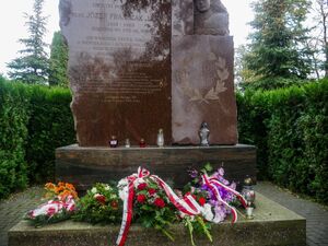 Pomnik Józefa Franczaka ps. &quot;Laluś&quot; w Piaskach/Fot. Dawid Florczak IPN Lublin