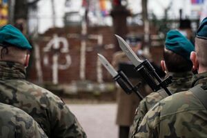 Żołnierze podczas lubelskich obchodów Narodowego Dnia Pamięci Żołnierzy Wyklętych. Fot. Dawid Florczak/IPN Lublin