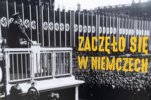 Wystawa „Niemieckie obozy zagłady” prezentowana na ogrodzeniu budynku archiwum IPN Lublin. Fot. Dawid Florczak/IPN Lublin