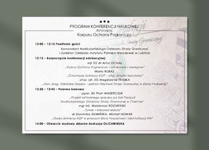 Program wydarzenia