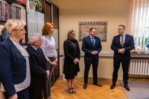 Spotkanie prezesa IPN dr. Karola Nawrockiego z pracownikami Delegatury IPN Radom. Fot. Dawid Florczak/IPN Lublin