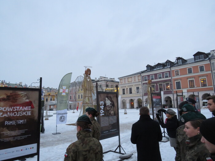 Uroczystości upamiętniające Powstanie Zamojskie – Zamość, 1 lutego 2022. Fot. Paweł Skrok/IPN Lublin