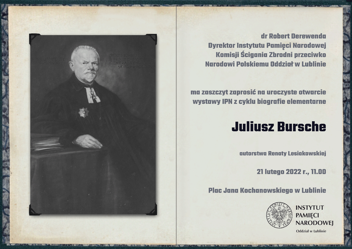Ogólnopolska premiera wystawy Juliusz Bursche - Lublin, 21 lutego 2022