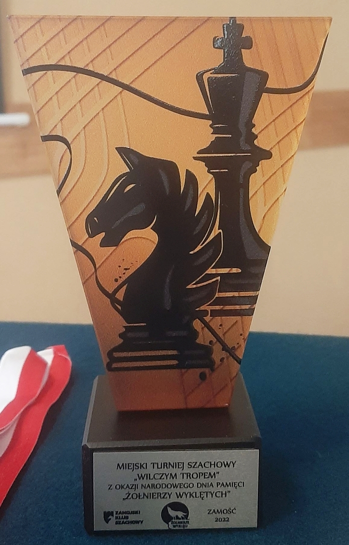 Rozstrzygniecie Turnieju Szachowego Pamięci Żołnierzy Wyklętych "Wilczym Tropem" - Zamość, 5 marca 2022. Fot. Andrzej Czochra