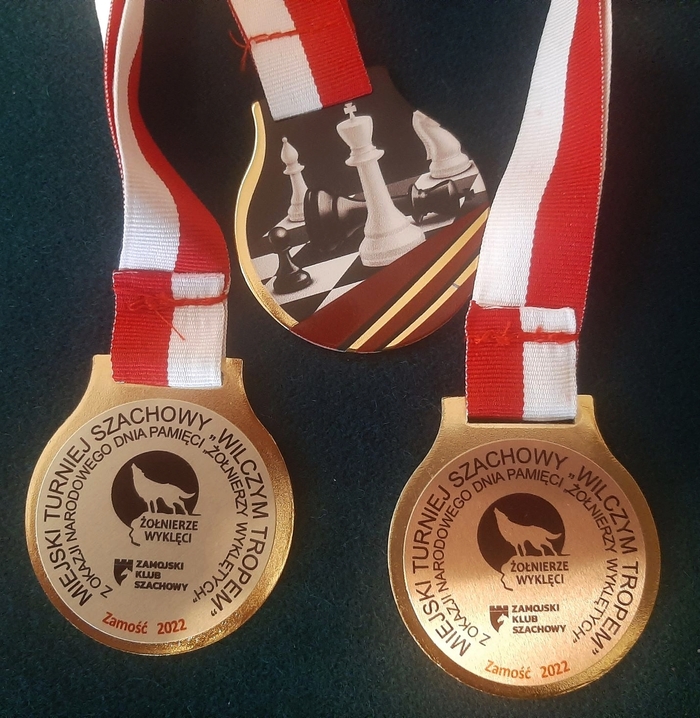 Rozstrzygniecie Turnieju Szachowego Pamięci Żołnierzy Wyklętych "Wilczym Tropem" - Zamość, 5 marca 2022. Fot. Andrzej Czochra