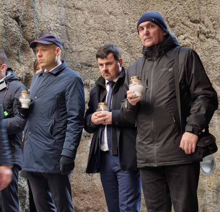 Ceremonia upamiętniająca ofiary akcji „Reinhardt” – Bełżec, 15 marca 2022 roku. Fot. Szczepan Barczyk/IPN Lublin