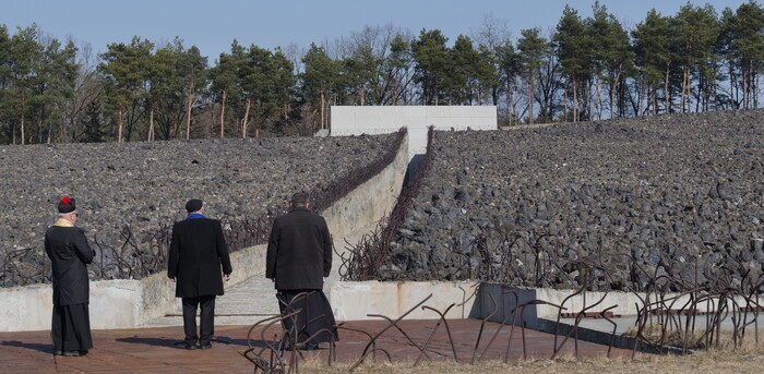 Ceremonia upamiętniająca ofiary akcji „Reinhardt” – Bełżec, 15 marca 2022 roku. Fot. Szczepan Barczyk/IPN Lublin