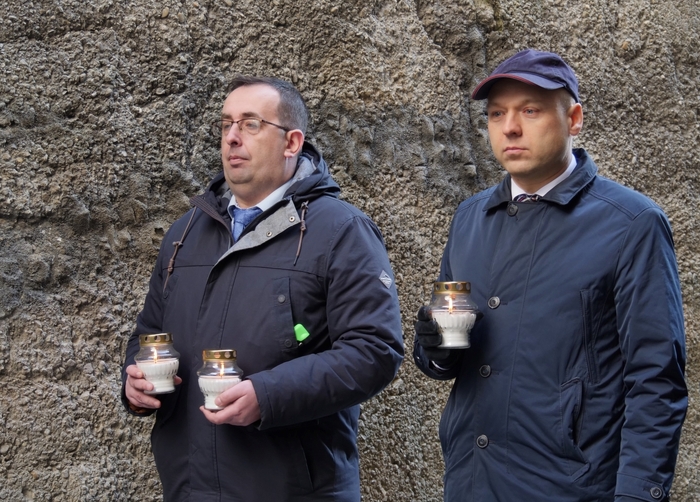 Ceremonia upamiętniająca ofiary akcji „Reinhardt” – Bełżec, 15 marca 2022 roku. Fot. Szczepan Barczyk/IPN Lublin