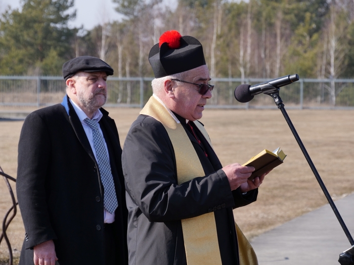 Ceremonia upamiętniająca ofiary akcji „Reinhardt” – Bełżec, 15 marca 2022 roku. Fot. Szczepan Barczyk/IPN Lublin