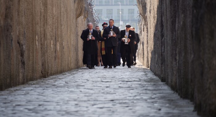 Ceremonia upamiętniająca ofiary akcji „Reinhardt” – Bełżec, 15 marca 2022 roku. Fot. Szczepan Barczyk/IPN Lublin