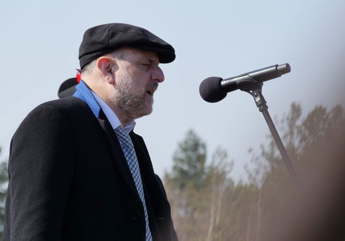 Ceremonia upamiętniająca ofiary akcji „Reinhardt” – Bełżec, 15 marca 2022 roku. Fot. Szczepan Barczyk/IPN Lublin