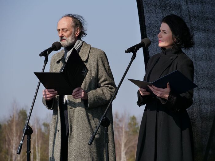 Ceremonia upamiętniająca ofiary akcji „Reinhardt” – Bełżec, 15 marca 2022 roku. Fot. Szczepan Barczyk/IPN Lublin
