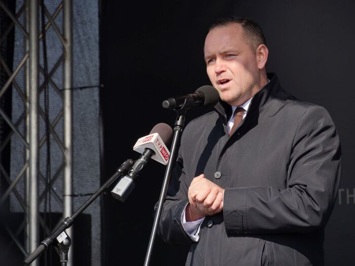 Ceremonia upamiętniająca ofiary akcji „Reinhardt” – Bełżec, 15 marca 2022 roku. Fot. Szczepan Barczyk/IPN Lublin